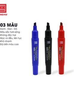 Bút Lông Dầu 2 Đầu Không Xóa Được Hồng Hà