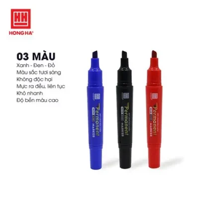 Bút Lông Dầu 2 Đầu Không Xóa Được Hồng Hà